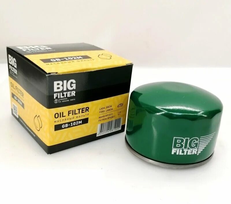 Big filter 102m. Gb-102m фильтр масляный. gb 102m big filter. фильтр масляный ваз 2108 &quot;биг&quot;. фильтр масляный ваз 2101 big filter.