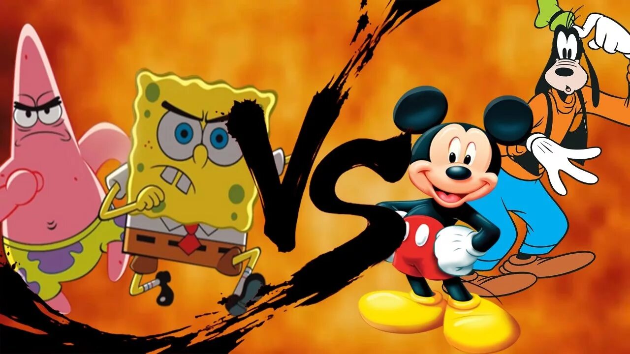 Spongebob vs. Губка Боб и Микки Маус. Гуфи губка Боб. Мики Маус против губки Боба. Спанч Боб и Мики Маус вместе.