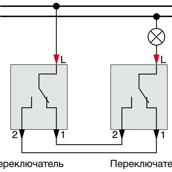 Схема подключения реле выключателя