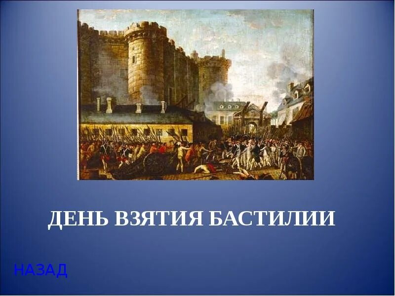 Бастилия дата
