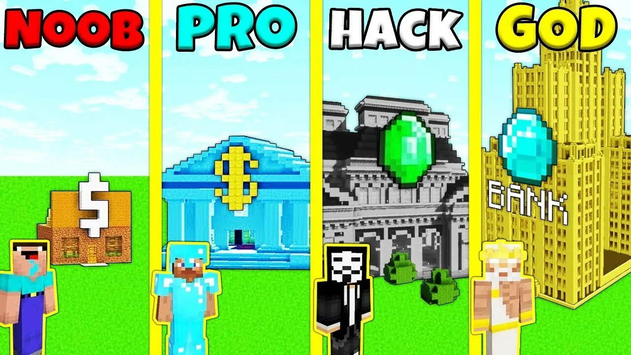 God hacks. NOOB Pro Hacker God Minecraft. NOOB Pro Hacker God uzb. Battle Bank.