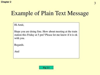 The text is an example of