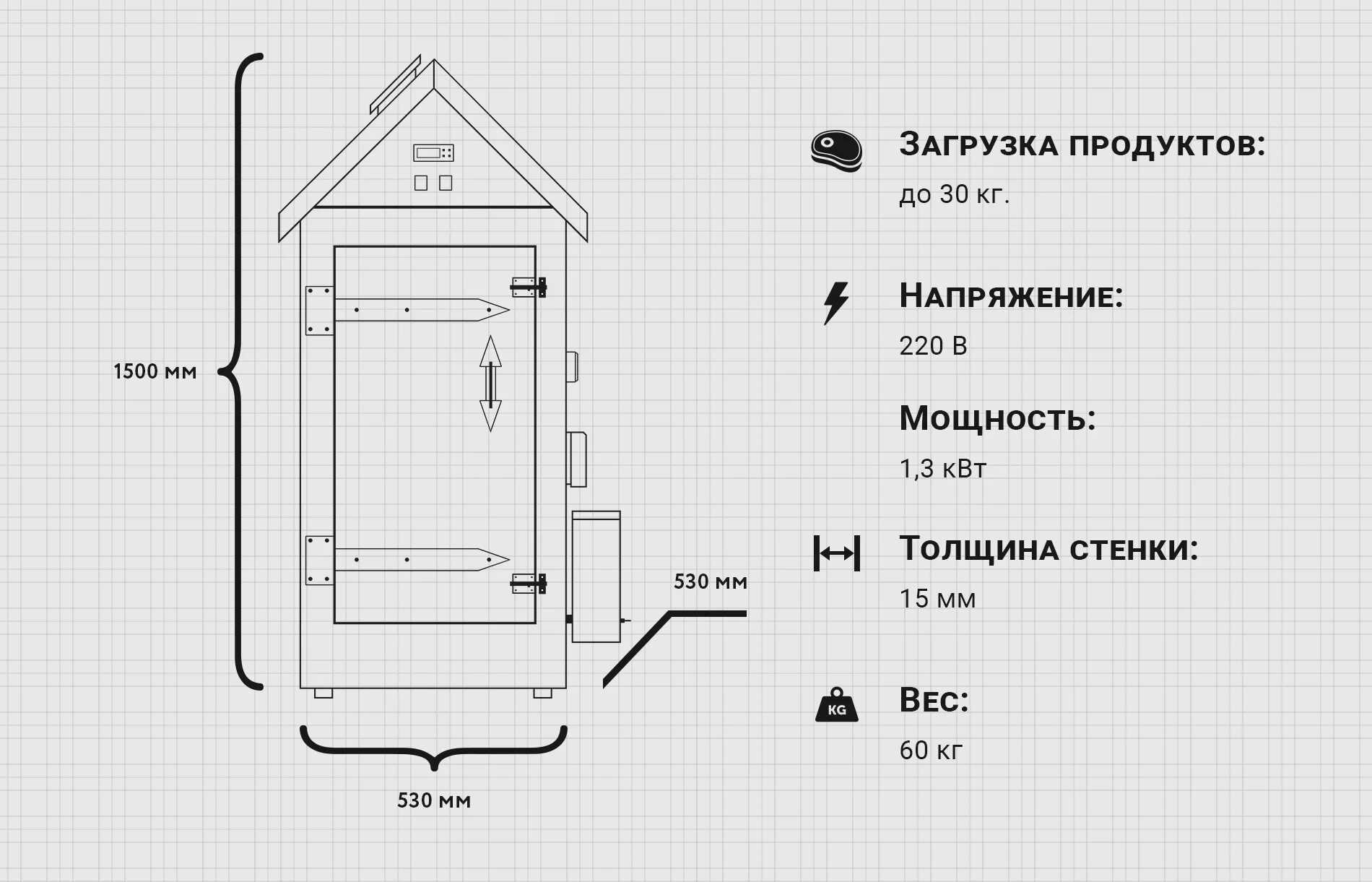 Коптильня холодного чертежи и размеры