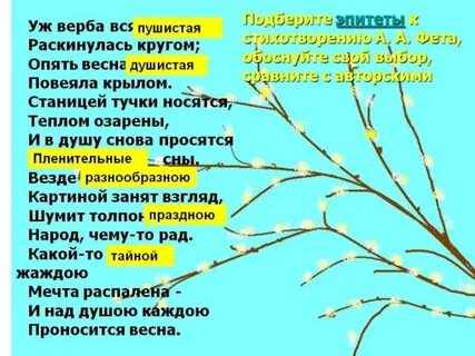 Еще весны душистой анализ