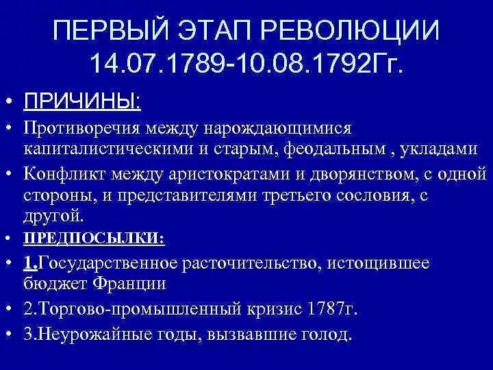 Причины 1 этапа Великой французской революции. Великая французская революция 1789 причины революции. Причины Великой французской революции 1789. Итоги французской революции 1789-1799 таблица. Этапы великой французской