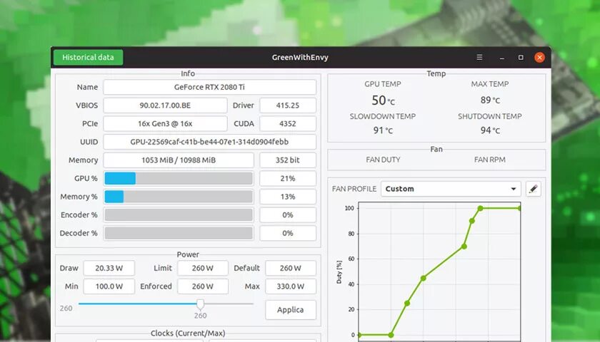 Управление вентиляторами Linux. NVIDIA управление вентиляторами. Greenwithenvy. Green with Envy Linux. Amd tune