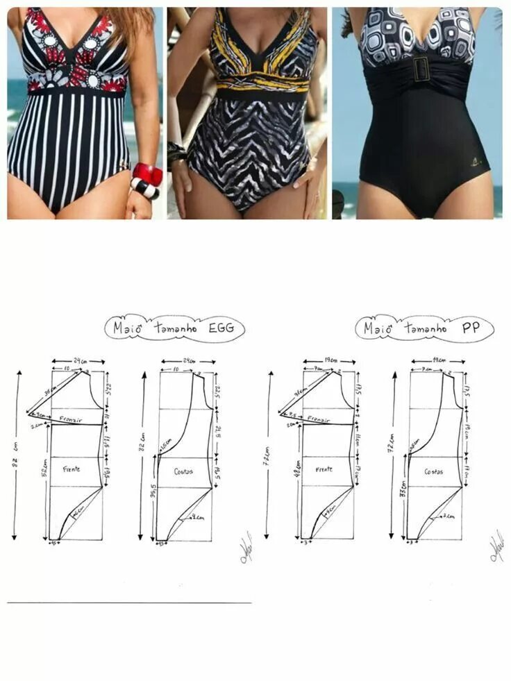 Выкройки купальников для пляжа своими руками Pin de PROUD TO BE DIFFERENT en #SEWING PATTERNS Moda ropa de playa, Patrones de