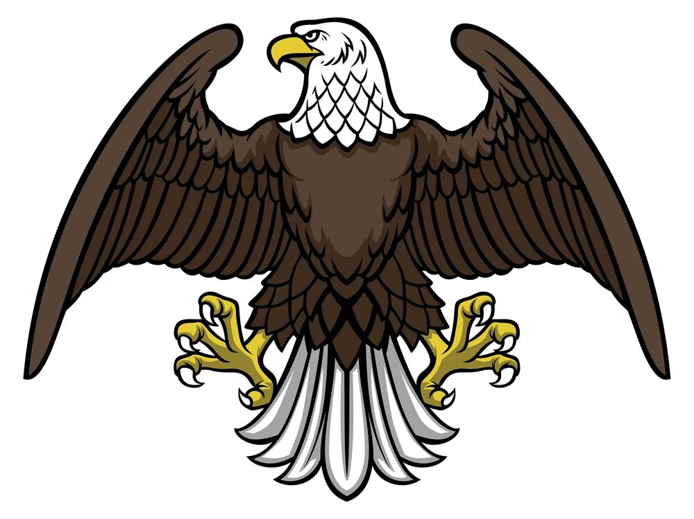 Геральдический орел вектор. Герб россии аквила. Одноглавый орел с короной. Белый орел символ. Беркут логотип.