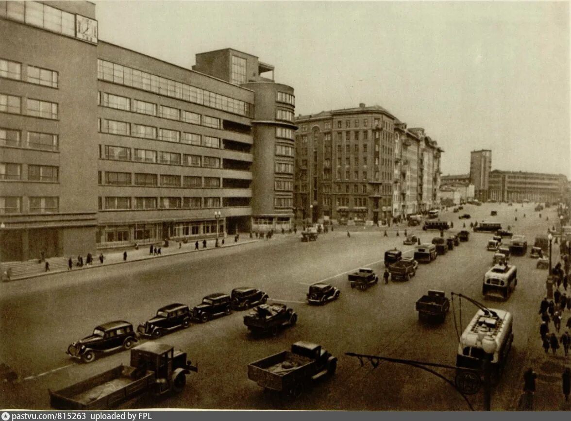 Pastvu com. Москва 1938. Москва 1938 год. Спасская улица Москва. Москва реконструируется 1938.