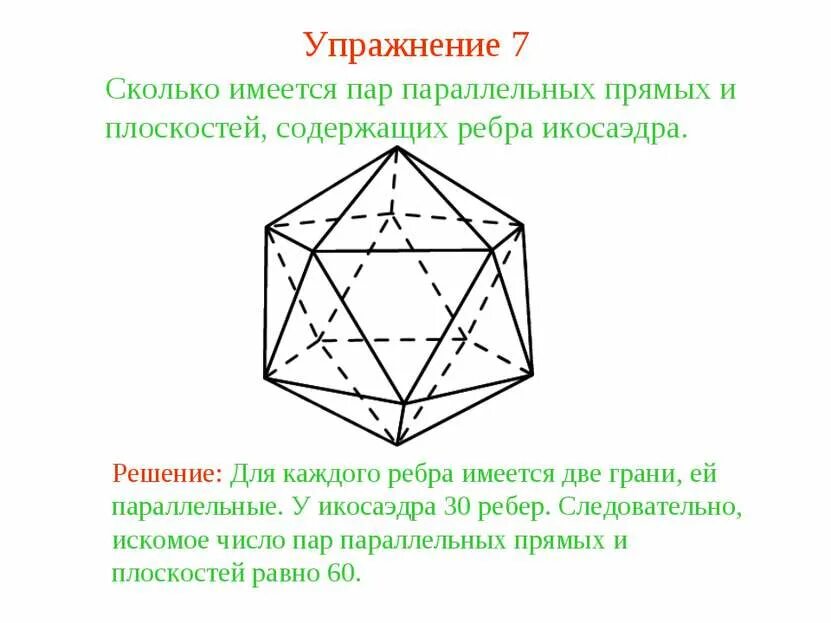 Пары параллельных ребер