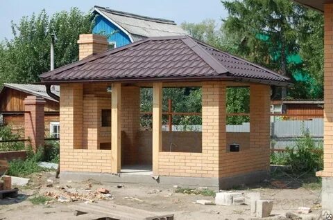 Беседка 5 5 из кирпича