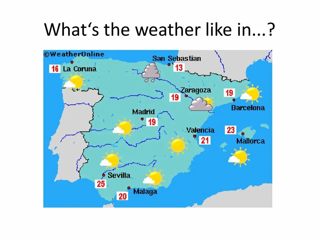 What the weather in your region. Карта погоды на английском языке. what&#039;s the weather like. what the weather today. карта с погодой на английском.