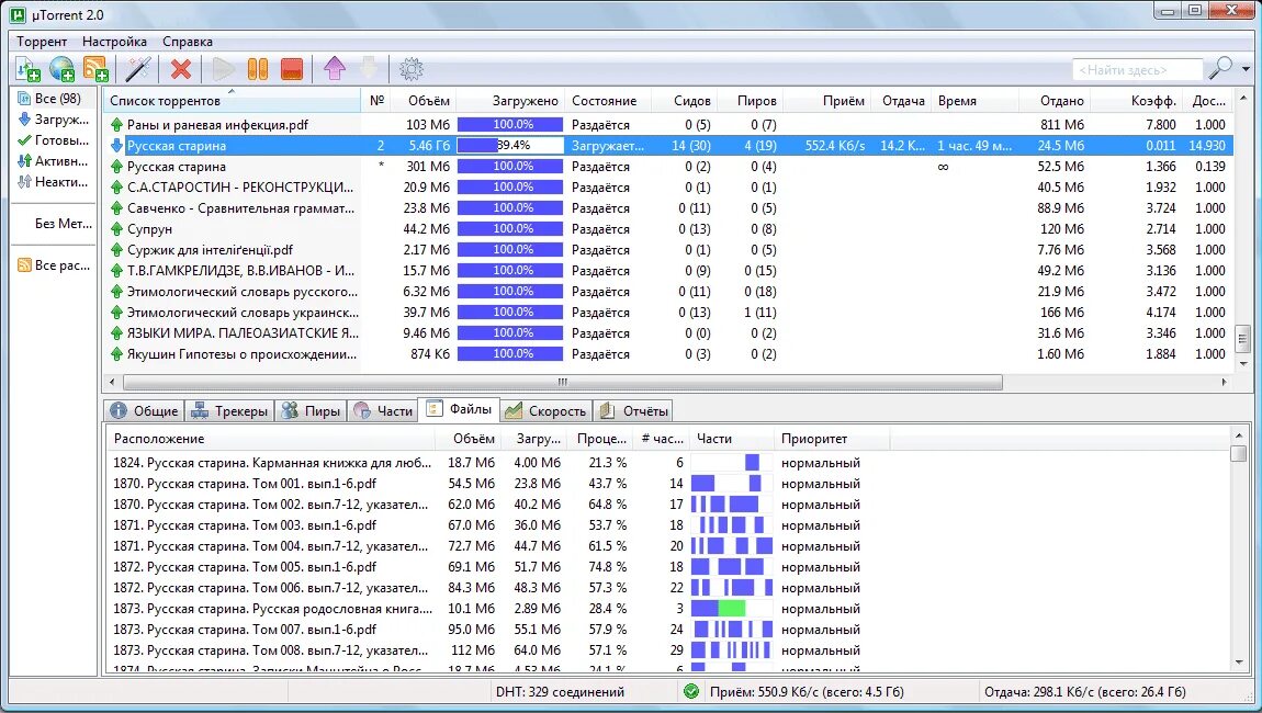 Раздача торрента с телефона. Список торрентов. Как пользоваться utorrent.