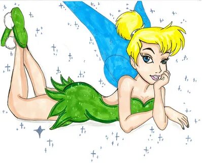 Tinkerbell Hot Art drawing image.