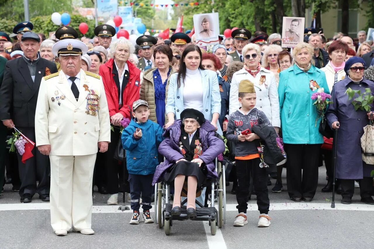 Парад в Пятигорске. Ветераны на параде. Парад Победы. День Победы парад.