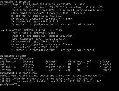 Linux маршруты