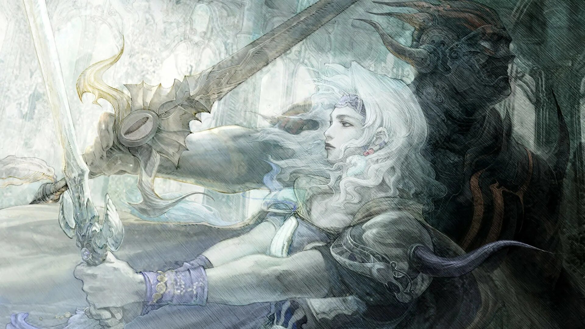 Final Fantasy Art of Yoshitaka Amano. Final Fantasy 4. Рисунки фэнтези. Темное фэнтези. Читать фф быть