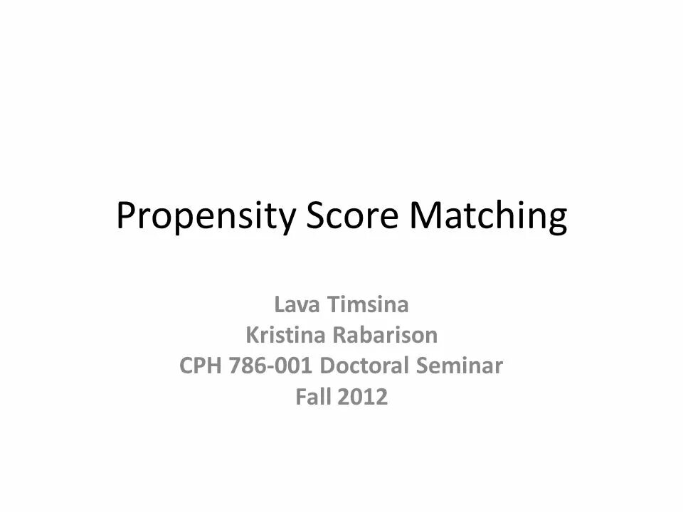 Matched propensity. Propensity score matching.