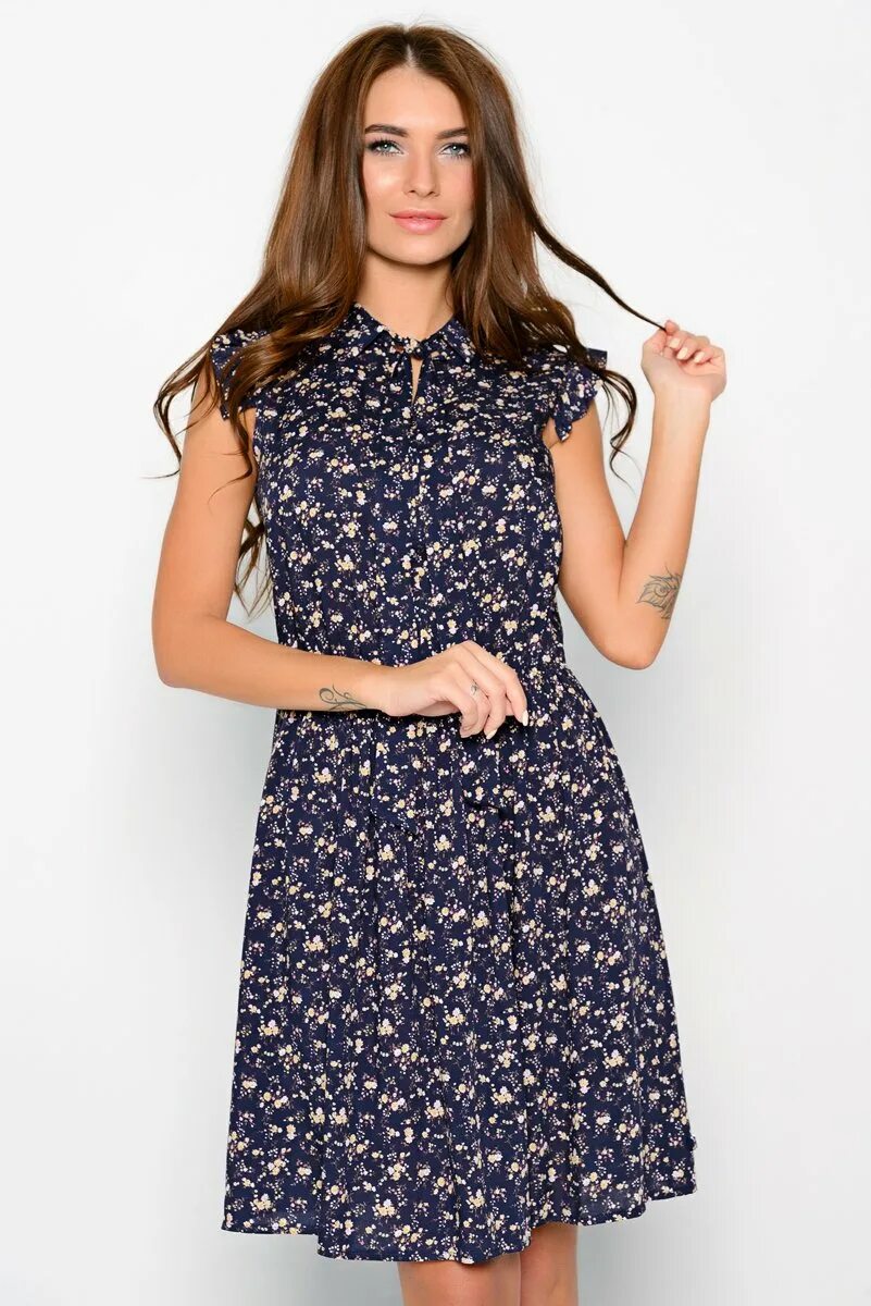 платье в мелкий. платье в мелкий цветок. платье в мелкий. платье в мелкий цветочек. платье золла хлопок темно синее.