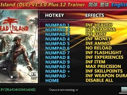 Трейнер для dead island 2