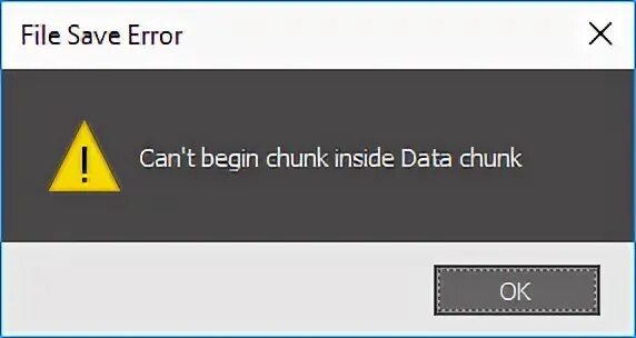Data file error