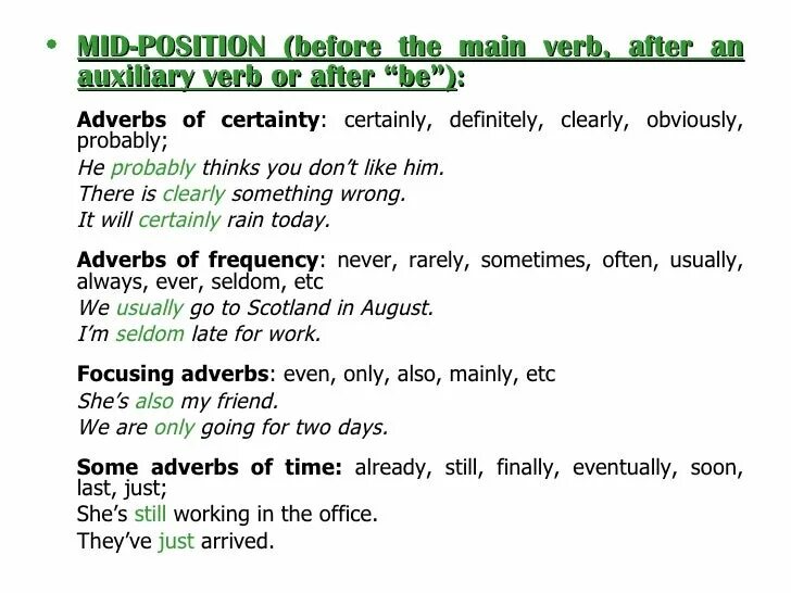 Adverbs of probability. Adverbs of certainty. Probably место в предложении. May might will definitely probably правило. Will probably will definitely правило.