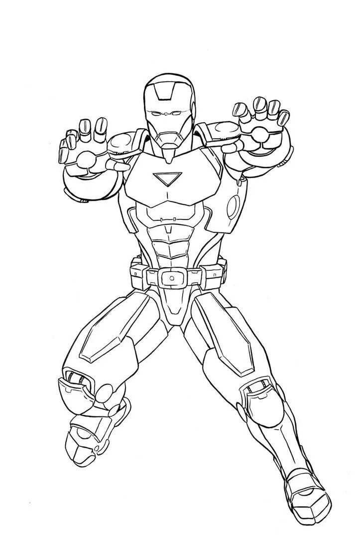 Раскраска для детей железный человек распечатать бесплатно Iron Man Mark XLIII Iron man para colorear, Ironman dibujo, Dibujos