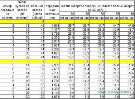 Количество скоростей
