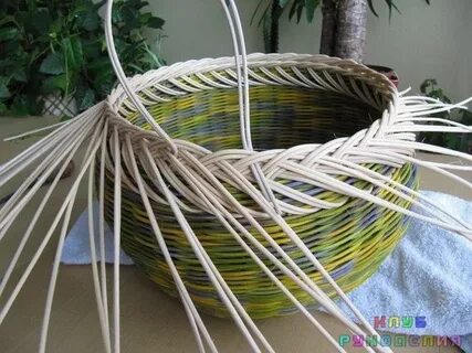 Загибка из газетных трубочек