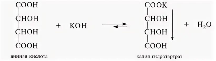Гидротартрат калия. Винная кислота и гидроксид калия реакция. Винная кислота и гидроксид калия. Винная кислота и гидроксид натрия. Реакция на калий с винной кислотой.