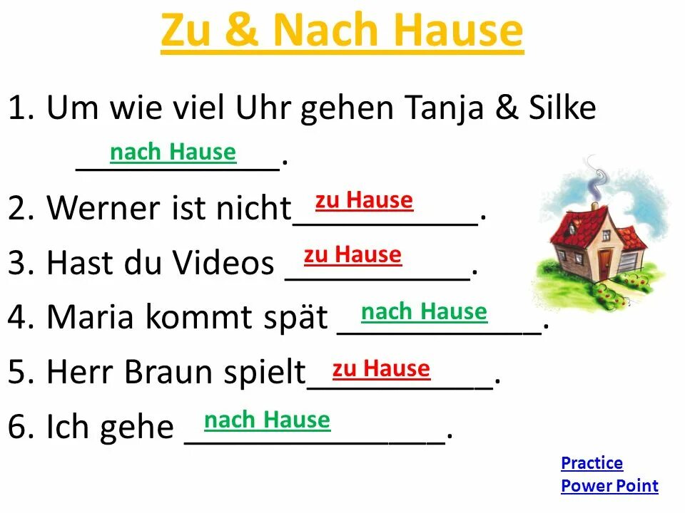 Ist zu hause. Gehen спряжение в немецком. zu hause или nach hause. nach hause gehen императив. nach hause gehen картинки.