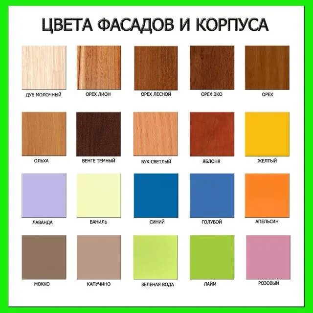 Мебель палитра цветов фото МДФ-панели для мебели ( 24 фото): цвета и размеры мебельных фасадных панелей для