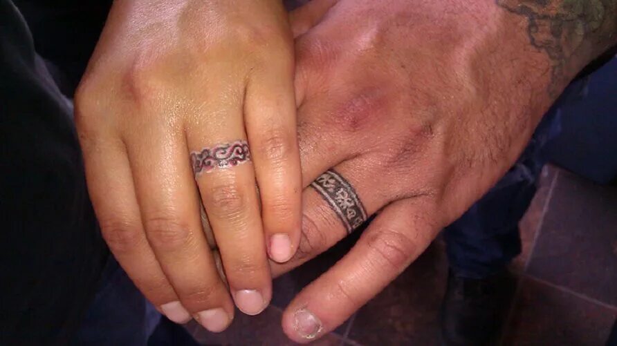 Resultado de imagem para wedding tattoo Wedding tattoos, Tattoo wedding rings, T