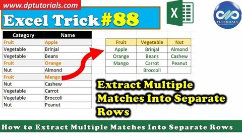 Extract match