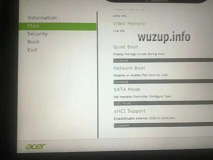 Setup acer