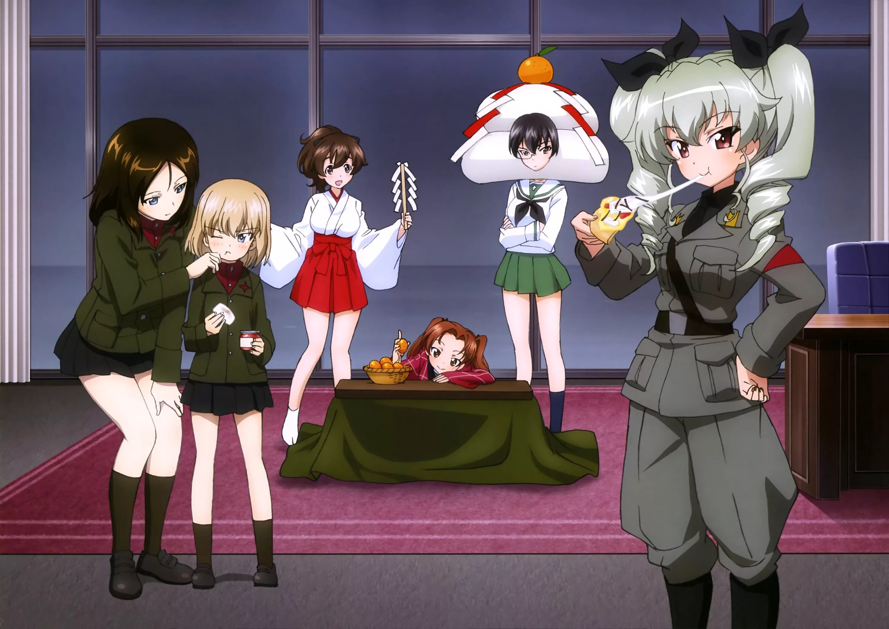 Girls und Panzer танки Оарай. Gup memes