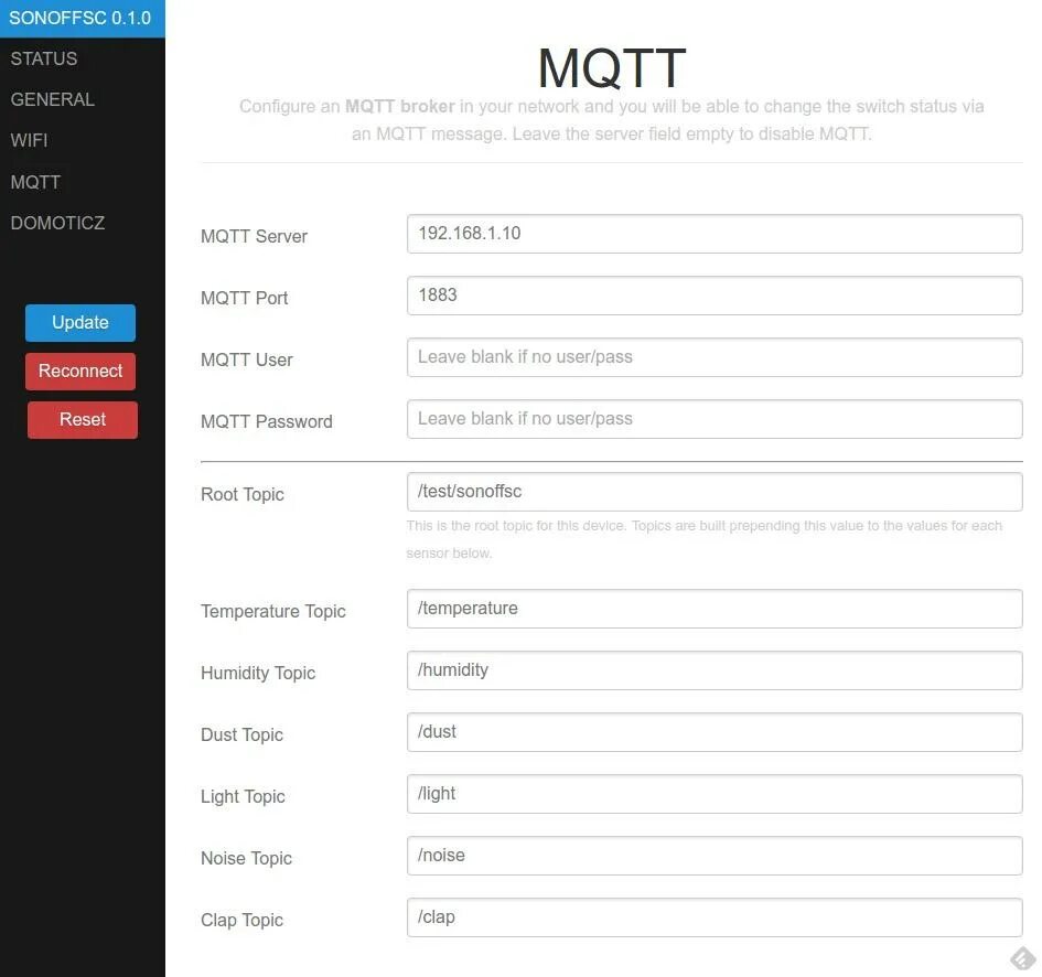 State topic. Свой MQTT сервер. Retain MQTT. Sonoff-Tasmota вебинтерфейс. MQTT web gui.