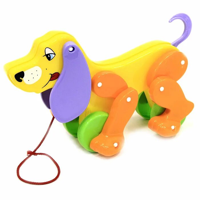 Собачка на веревочке игрушка. Игрушка-каталка полесье собака боби 30х13х19 см. Деревянная каталка собачка. Каталка на веревочке "собачка". Собачка на колесиках.