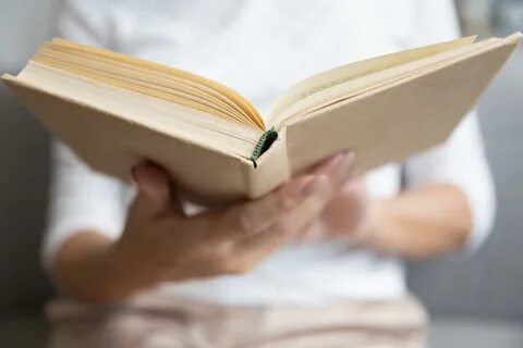 She closed the book
