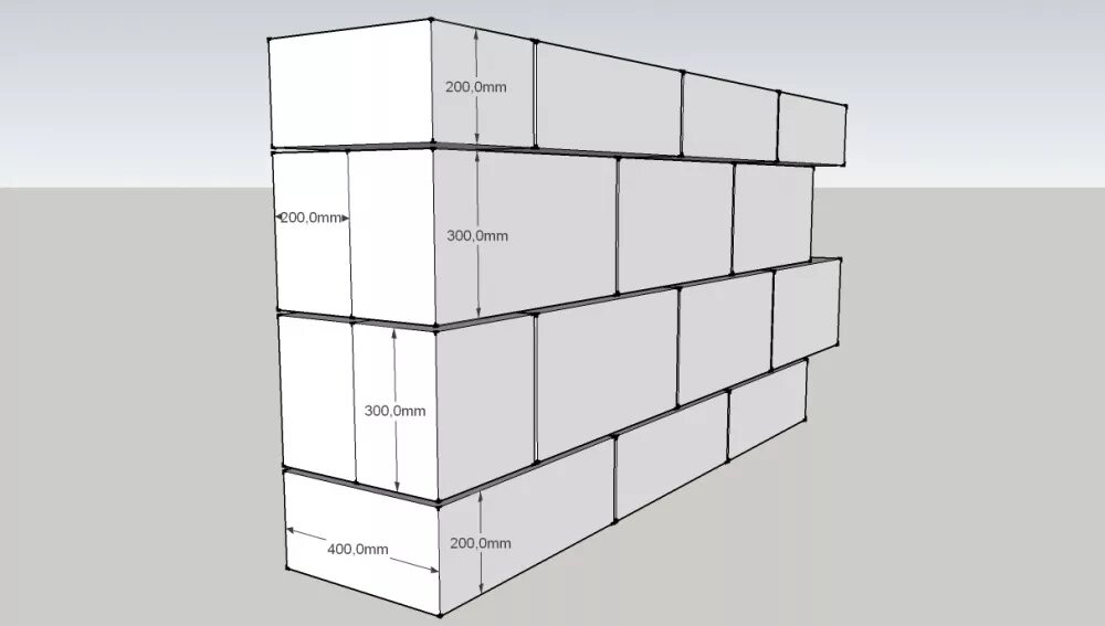 Размеры стен газобетона. Газобетонный блок кладка толщина 400. Кладка из ячеистого блока толщиной 200мм. Перевязка газобетонных блоков 400 мм. Ширина стены в 2 блока газобетона 600.