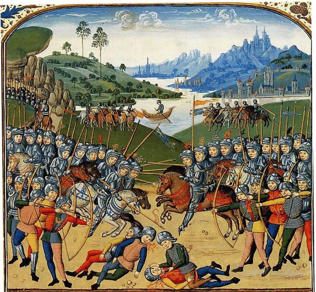 Картинка столетней войны. Междоусобные войны феодалов в Европе. Армия Франции 15 век.