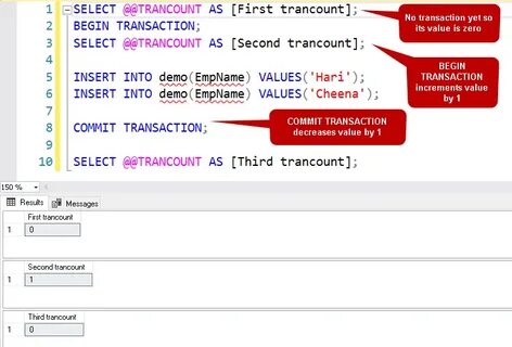 Sql begin end