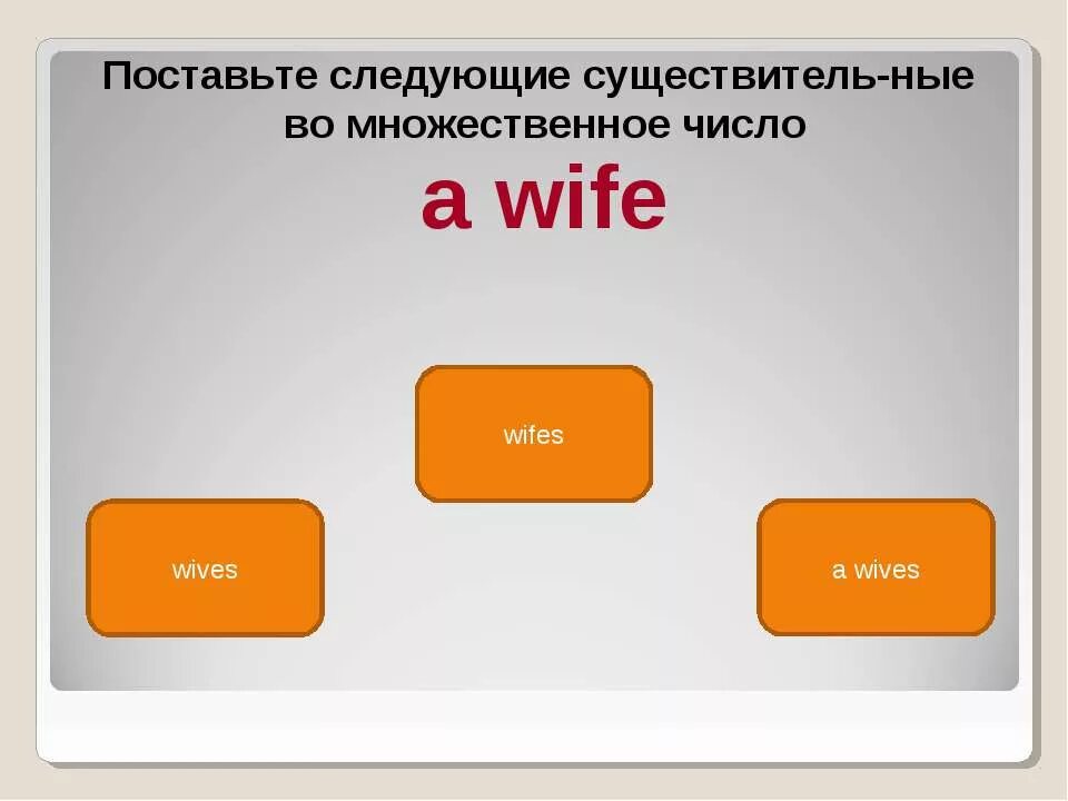 Wife во множественном