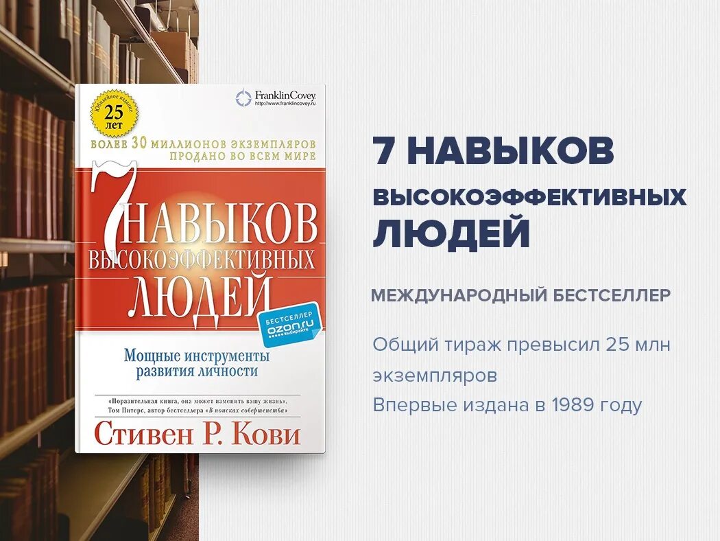 Кови 250. Книга Кови 7 навыков высокоэффективных людей.