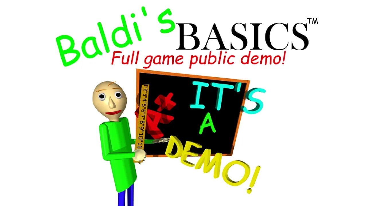 БАЛДИ игра. Игра Baldi's Basics. Обложка Baldi s Basics. БАЛДИ логотип игры.