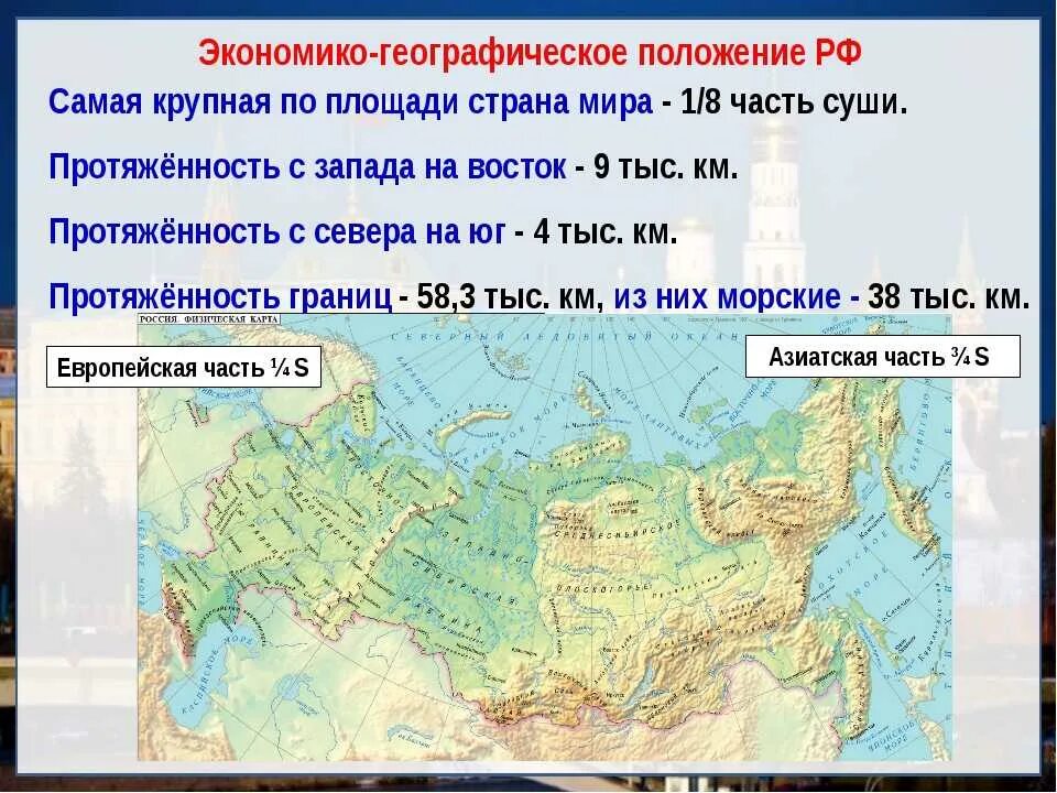 Геограыическое положение Росси.