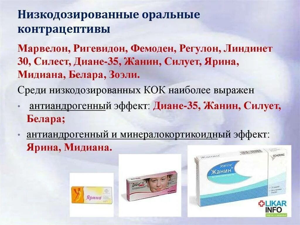 Комбинированные оральные контрацептивы препараты названия. Оральные контрацептивы таблетки наименования. Противозачаточные таблетки низкодозированные названия. Гормональные контрацептивы с антиандрогенным эффектом. Действие контрацептивов