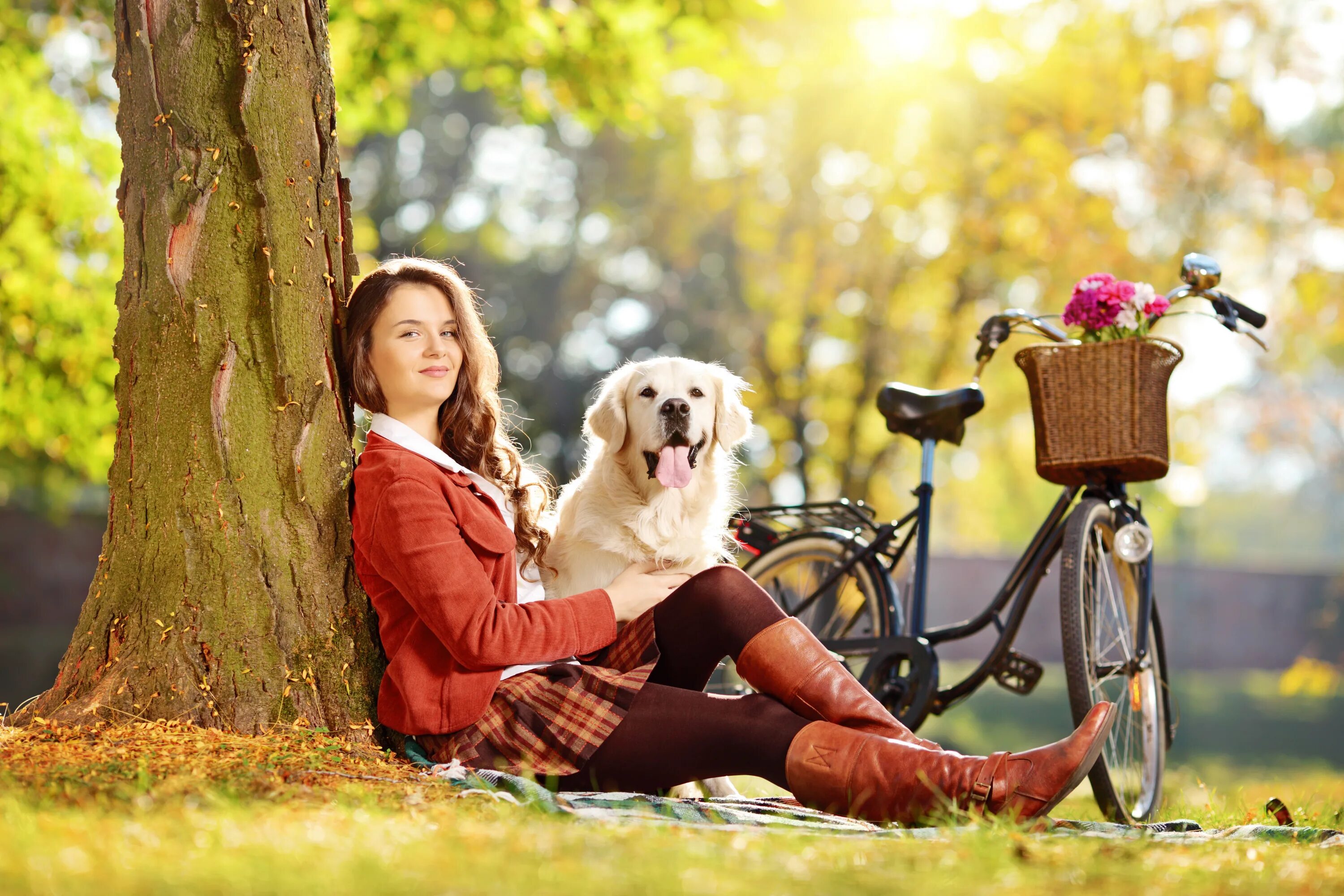 Women was a dog. Женщина на прогулке. Девушка с собакой в парке. Девушка на прогулке с собакой. Человек с собакой на природе.