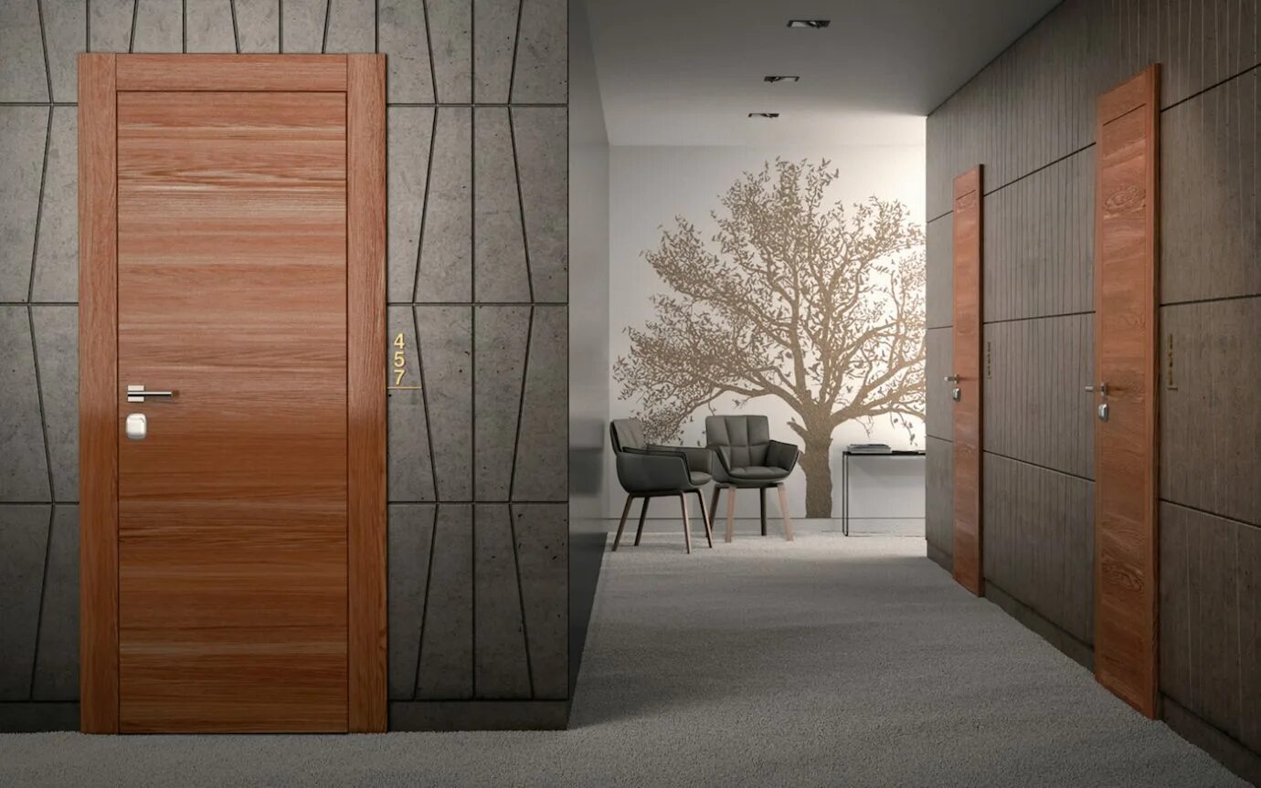 Рендеры интерьера с дверями. Двери hpl для офиса. Garofoli rei60. Hpl и cpl. Дверь из hpl пластика.