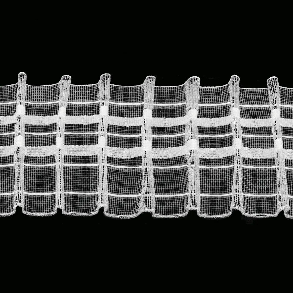 Тесьма шторная 2701м. Шторная лента 2701с. Лента шторная 60мм органза равномерная. Шторная лента Gerster 6308.